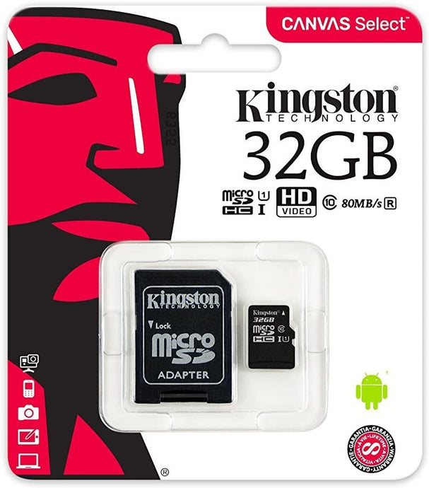 Kingston | 32 GB microSDHC Memory Card